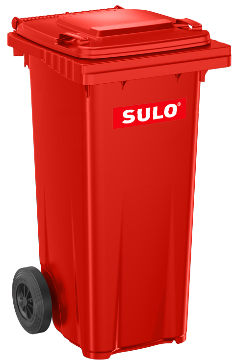 Сміттєвий бак SULO пластиковий червоний 120л